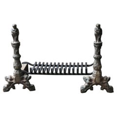 Used French Neogothic Fire Grate, Fireplace Grate