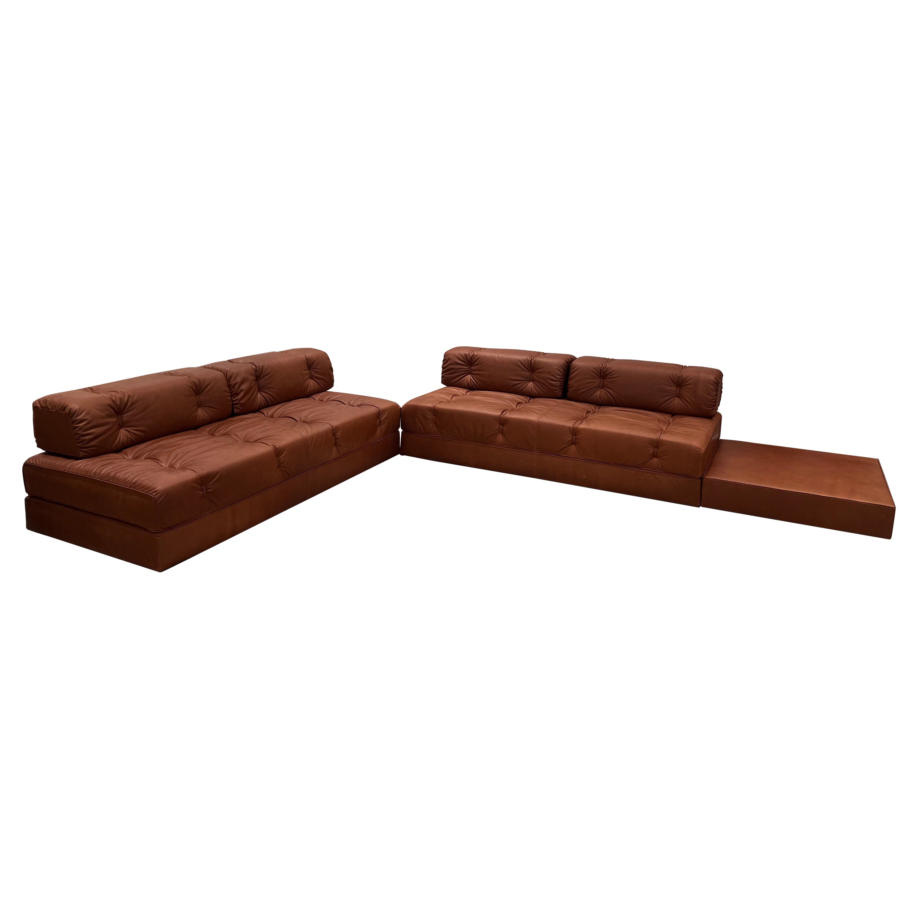 Wittmann Leather Atrium Sofa Beds by Wittmann Workshop in STOCK For Sale