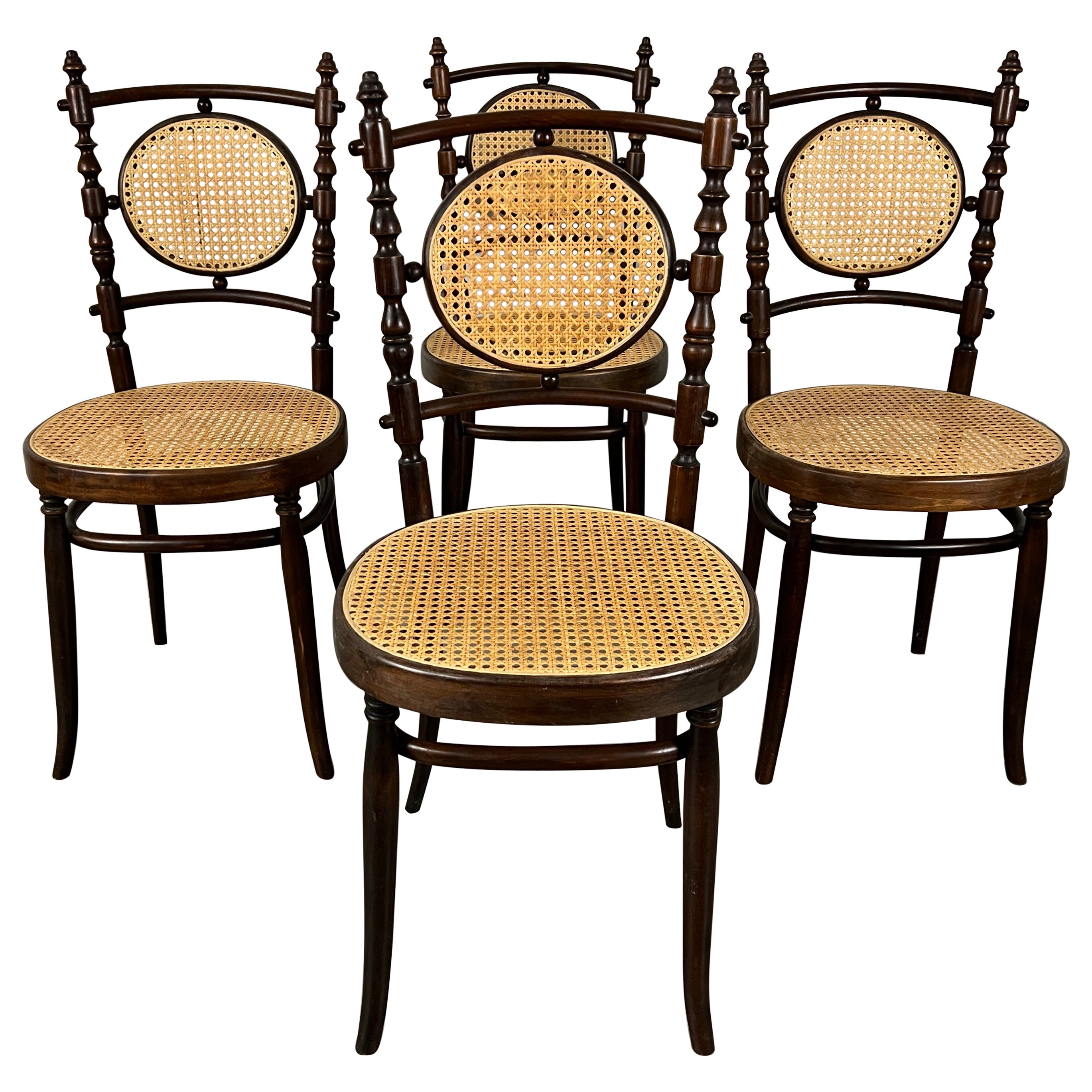 Salvatore Leone Bentwood Dining Chairs For Sale