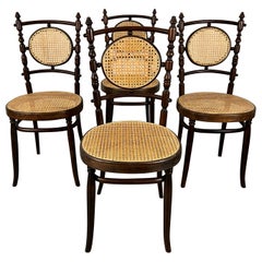 Retro Salvatore Leone Bentwood Dining Chairs