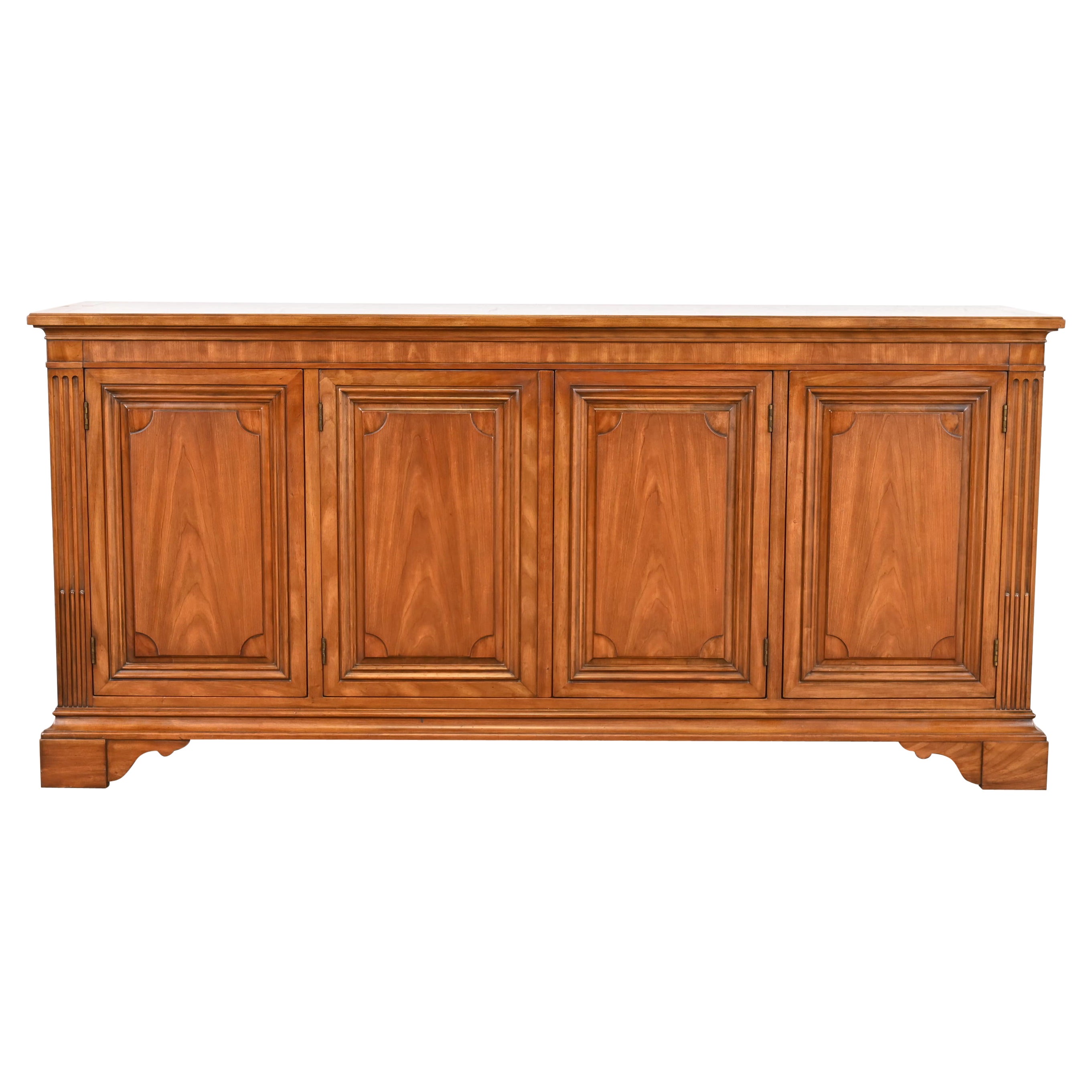 Kindel Furniture French Regency Louis Philippe Cherry Wood Sideboard, 1960s For Sale