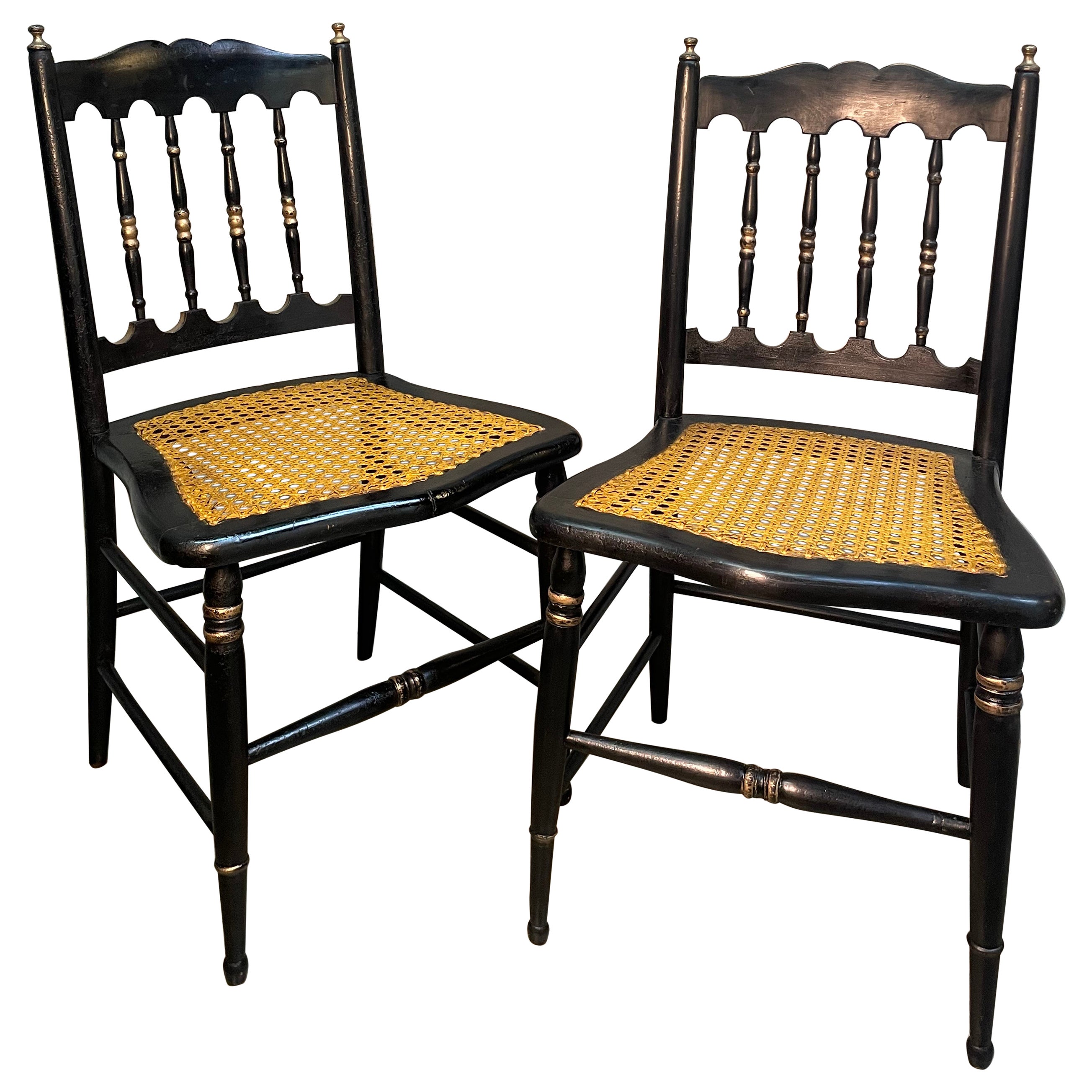 Late 19th Century Caned Chairs