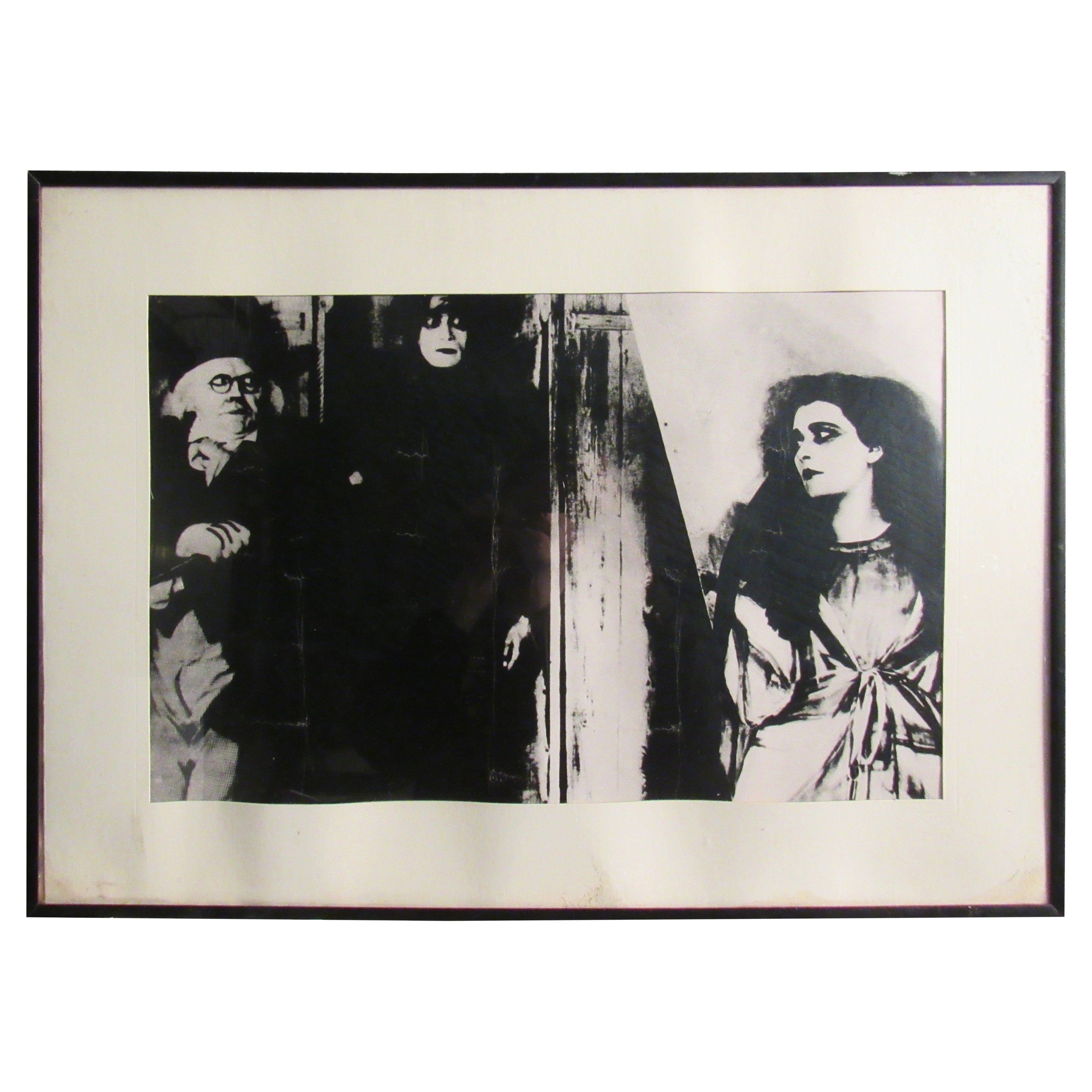 Card de visite vintage « The Cabinet of Dr. Caligari » encadrée en vente