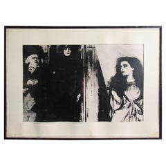 Card de visite vintage « The Cabinet of Dr. Caligari » encadrée