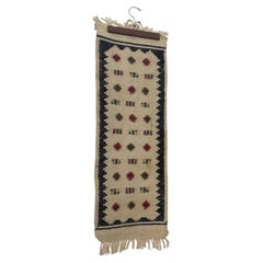Vintage Decorative Wool Wall Hanging Tapestry. Made in Greece.