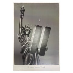Used Robert Rauschenberg Limited Edition Lithograph Poster I Love New York, 2001