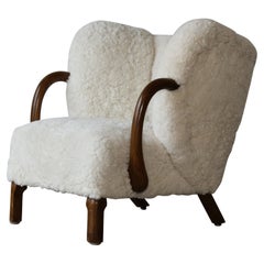 Fauteuil attribué à Viggo Boesen, Slagelse Møbelværk, Danemark années 1940