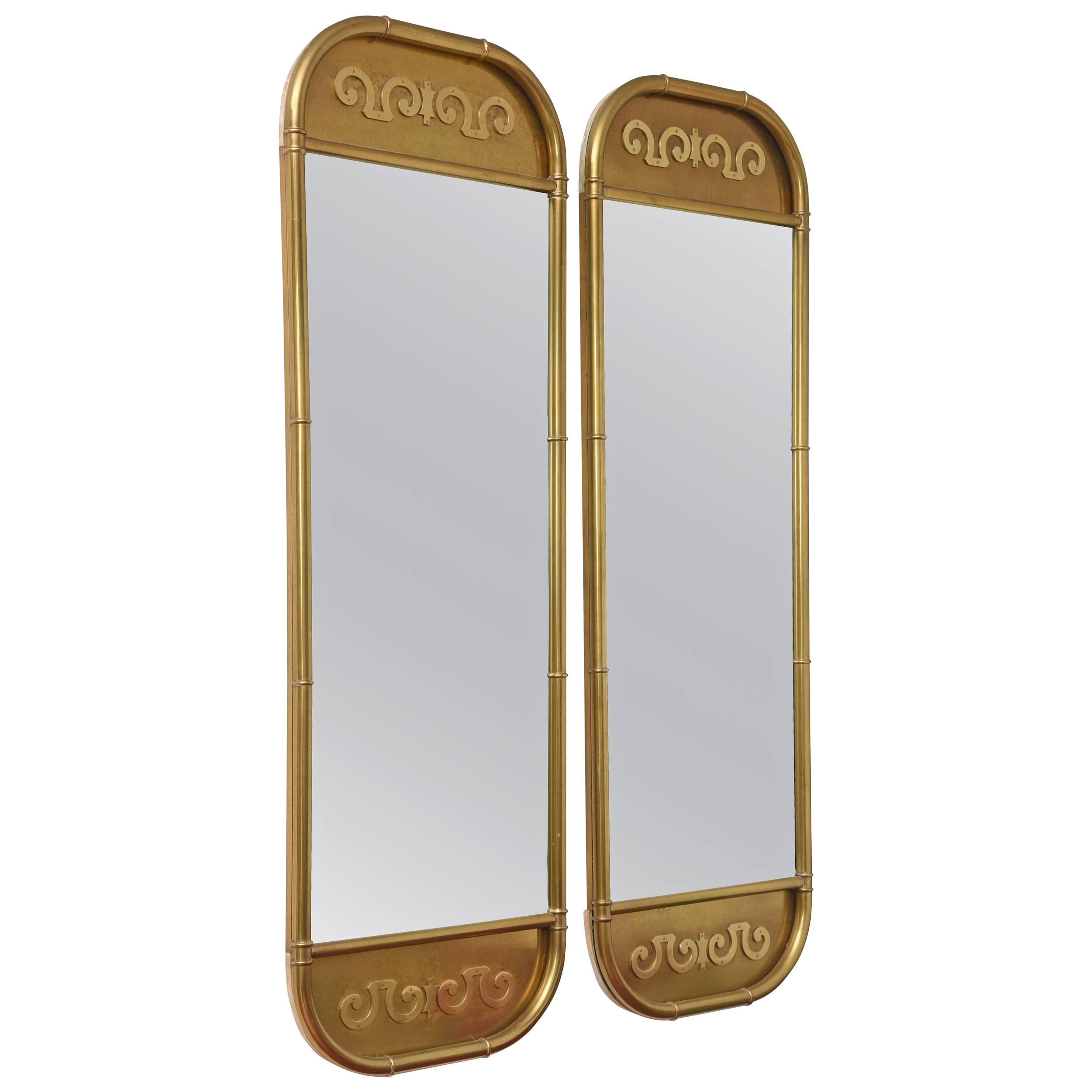 Pair of Mastercraft Mirrors For Sale