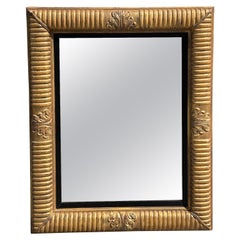 Michael Taylor miroir Panache de style Regency en bois doré