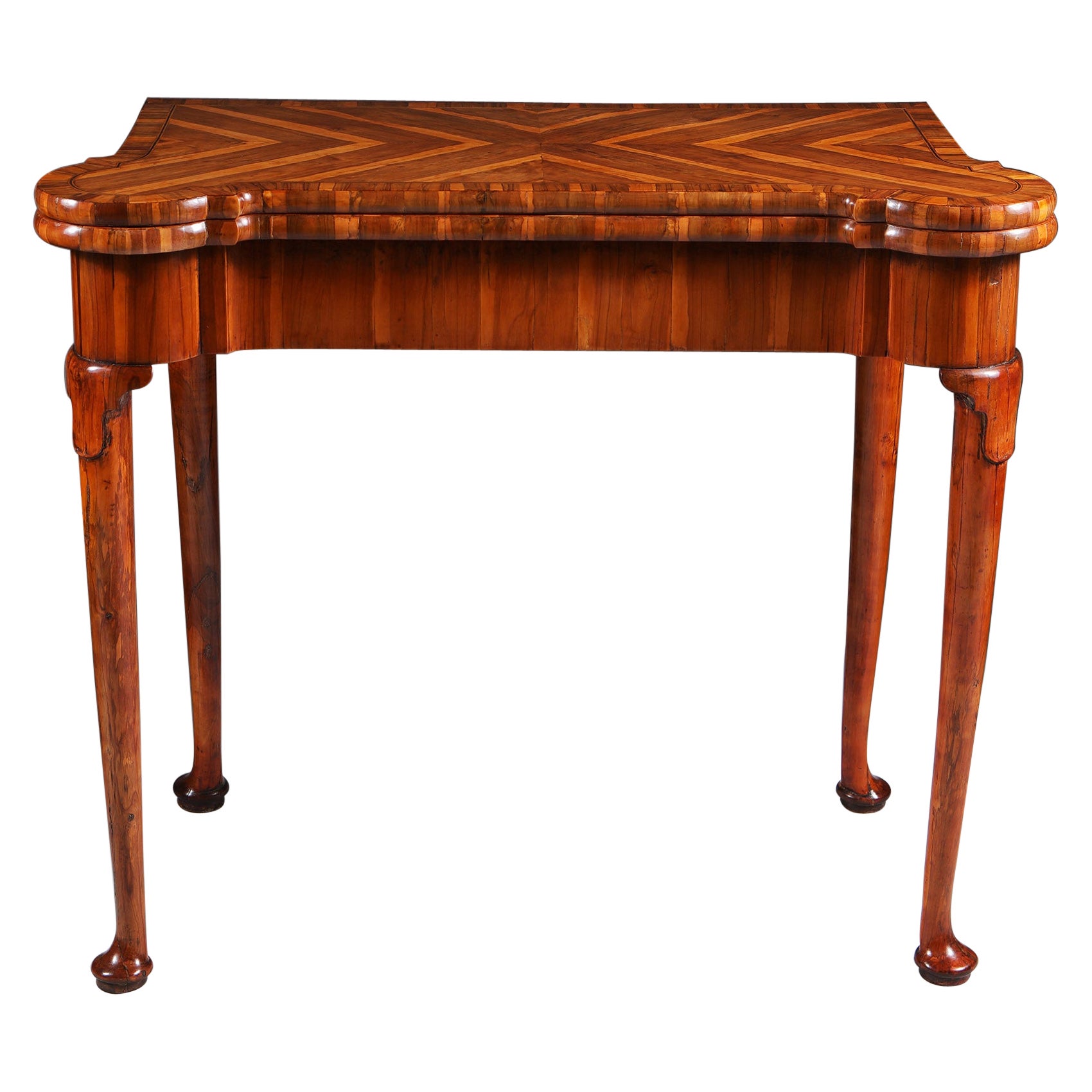 Museum Grade George I Cocus Wood Card Table, Circa 1725. England For Sale