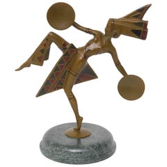 Art Deco Bronze Sculpture of a "Dancer" by Gerda Gerdago