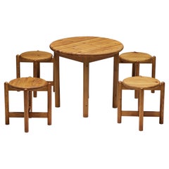 Used Pine Dining Set by Rainer Daumiller, Denmark, 1970s