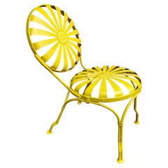 Vintage francois carre petite garden chair