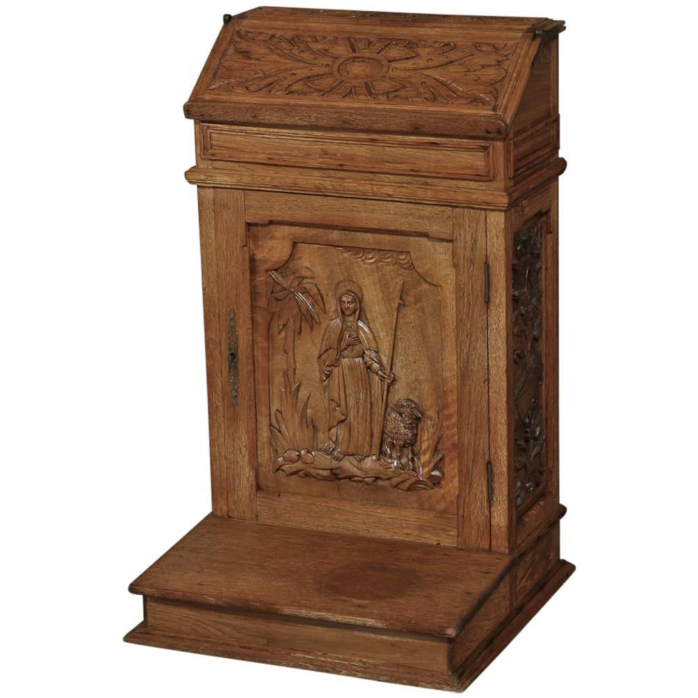 19th Century Gothic Prayer Kneeler or Prie Dieu