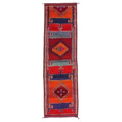 Vintage Kurdish Rug, Anatolian Enchantment Meets Midcentury Boho Chic