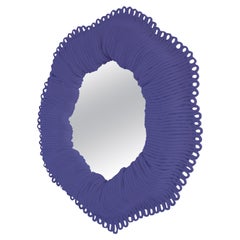 Petit miroir bleu contemporain (personnalisable) Cynarina by Sarah Roseman