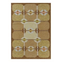Geometrischer schwedischer Vintage-Teppich von Ingegerd Silow