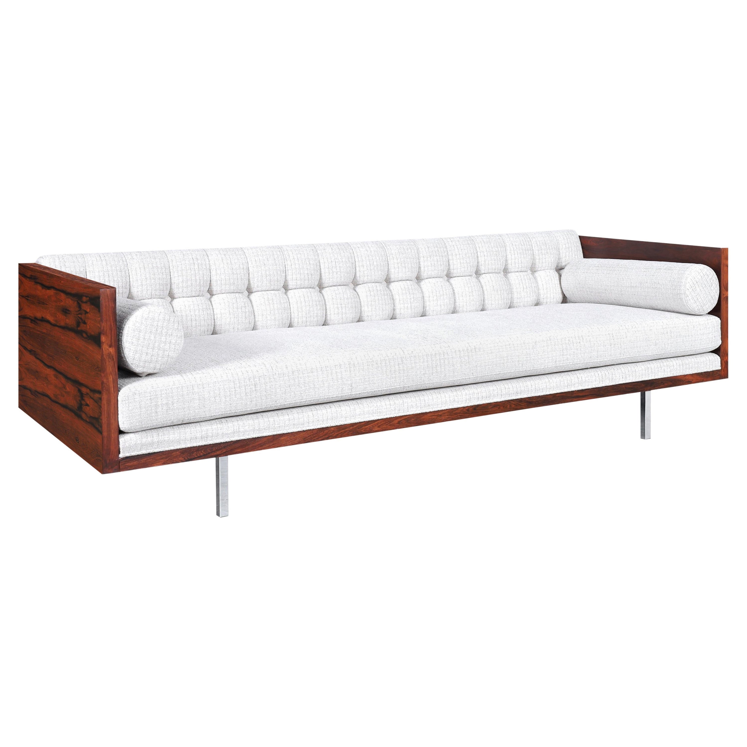 Vintage Brazilian Rosewood Case Sofa by Milo Baughman for Thayer Coggin