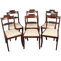 Set of Six High Quality Regency Rosewood Chairs