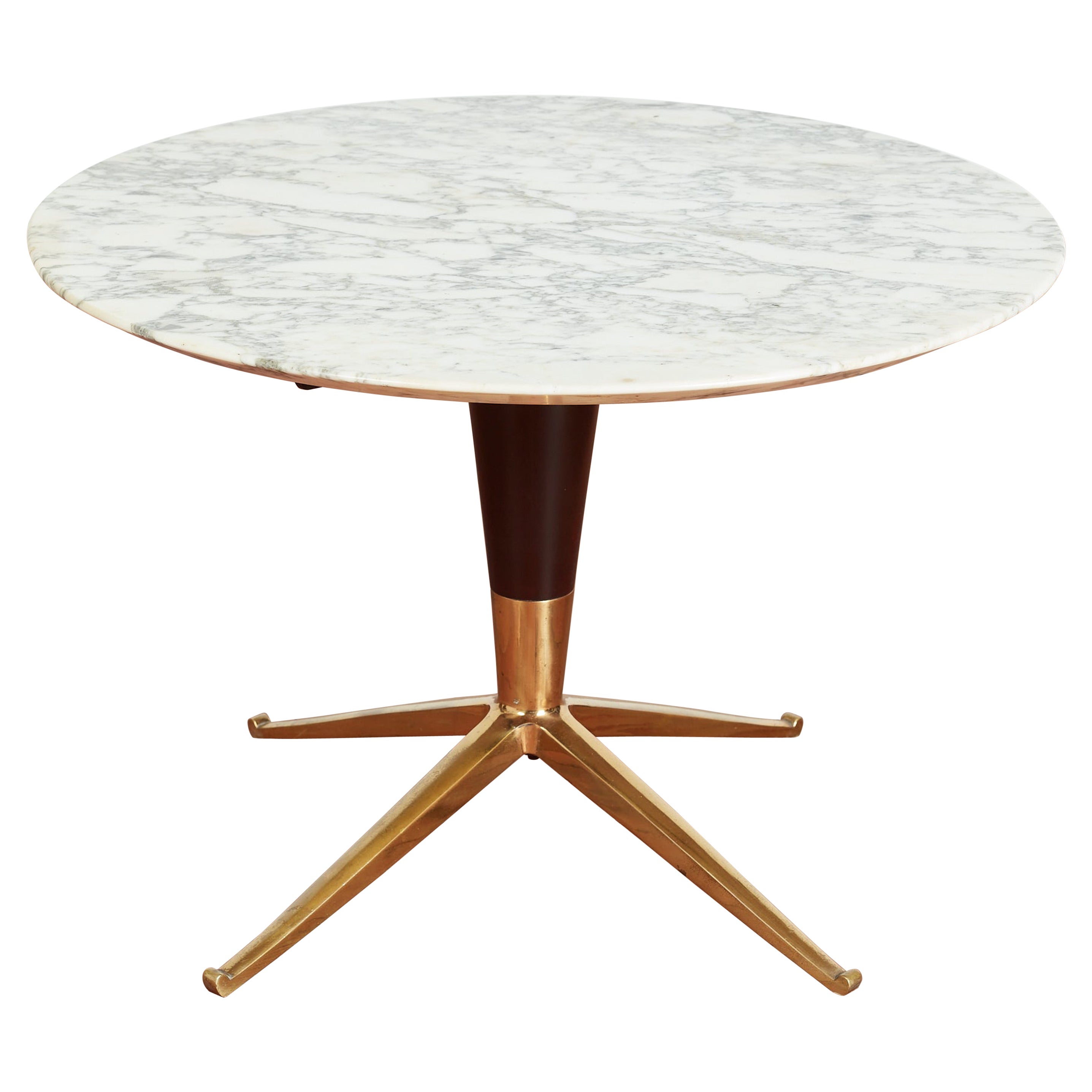 Petite table d'appoint italienne en marbre en vente