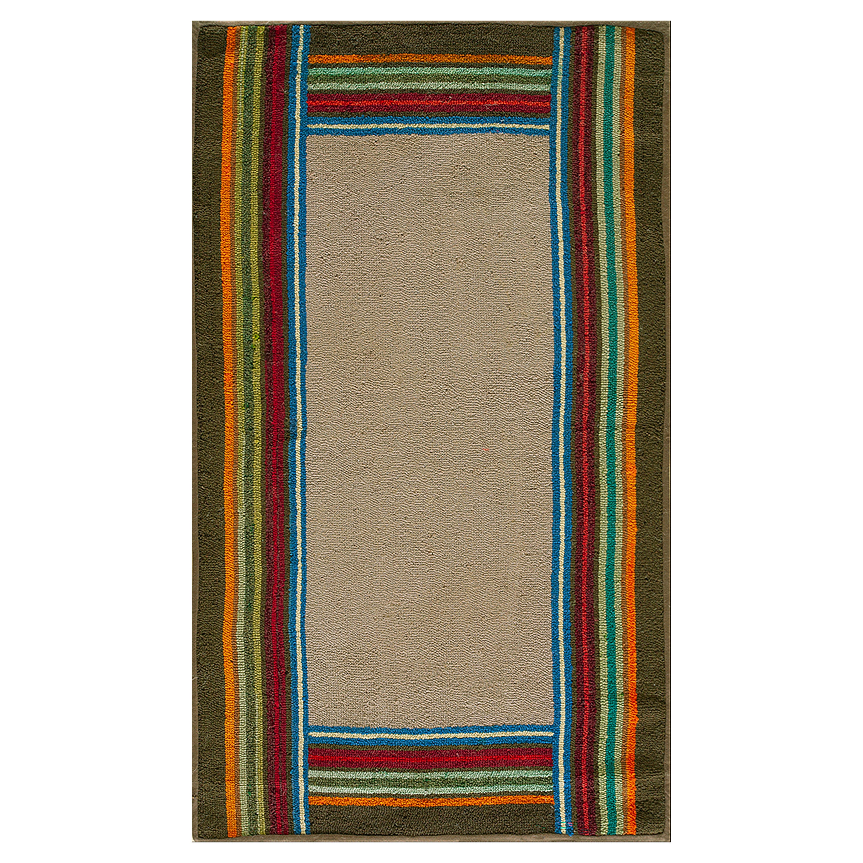 Mid 20th Century American Hooked Rug  For Sale