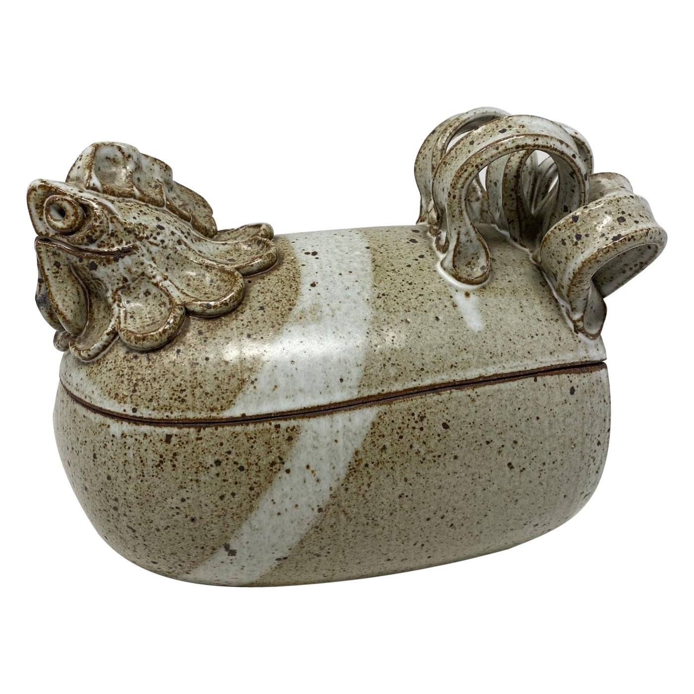 Zuppiera di pollo vintage dello Studio Pottery di Ginny e Paul Anthony in vendita