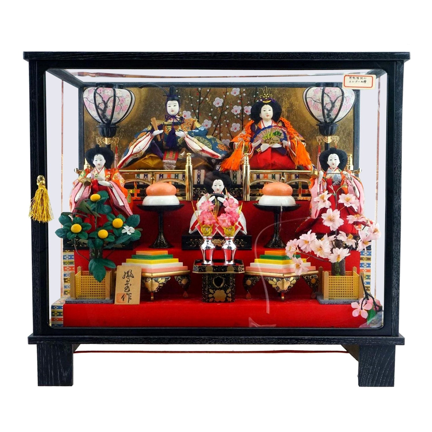 Japanese Imperial Coronation Hinamatsuri Doll Diorama For Sale
