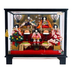 Hinamatsuri Doll Diorama, japanische kaiserliche Krönung, Hinamatsuri