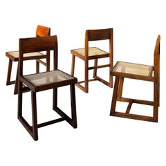 Vintage Pierre Jeanneret Box Chairs PJ-SI-54-A