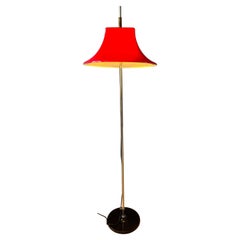 Rote Willem Hagoort Space Age Stehlampe aus Acrylglas – Mid-Century-Lampe, 1970er Jahre