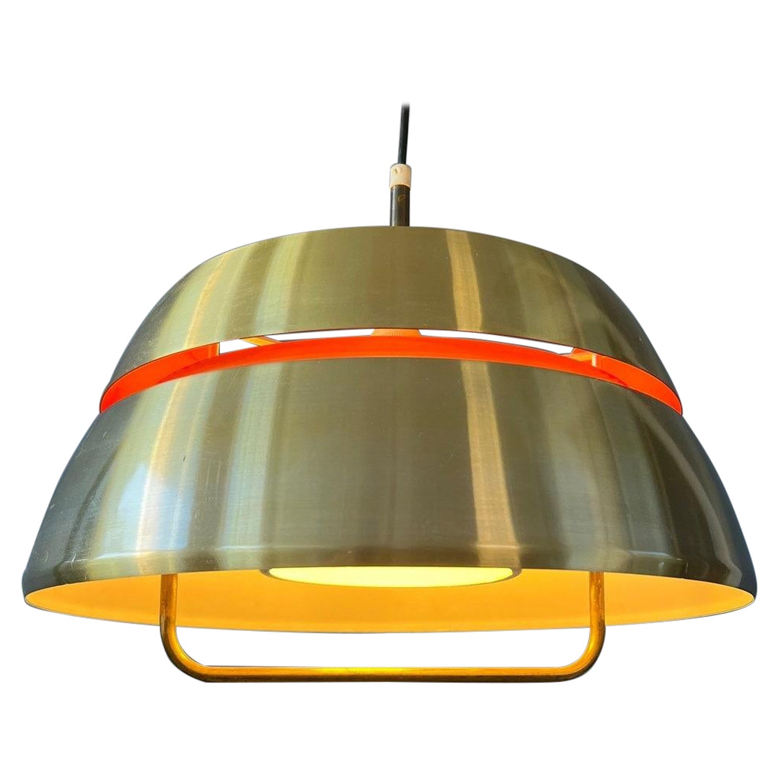 Mid Century Lakro Amstelveen Pendant Lamp - Space Age Hanging Lamp, 1970s For Sale
