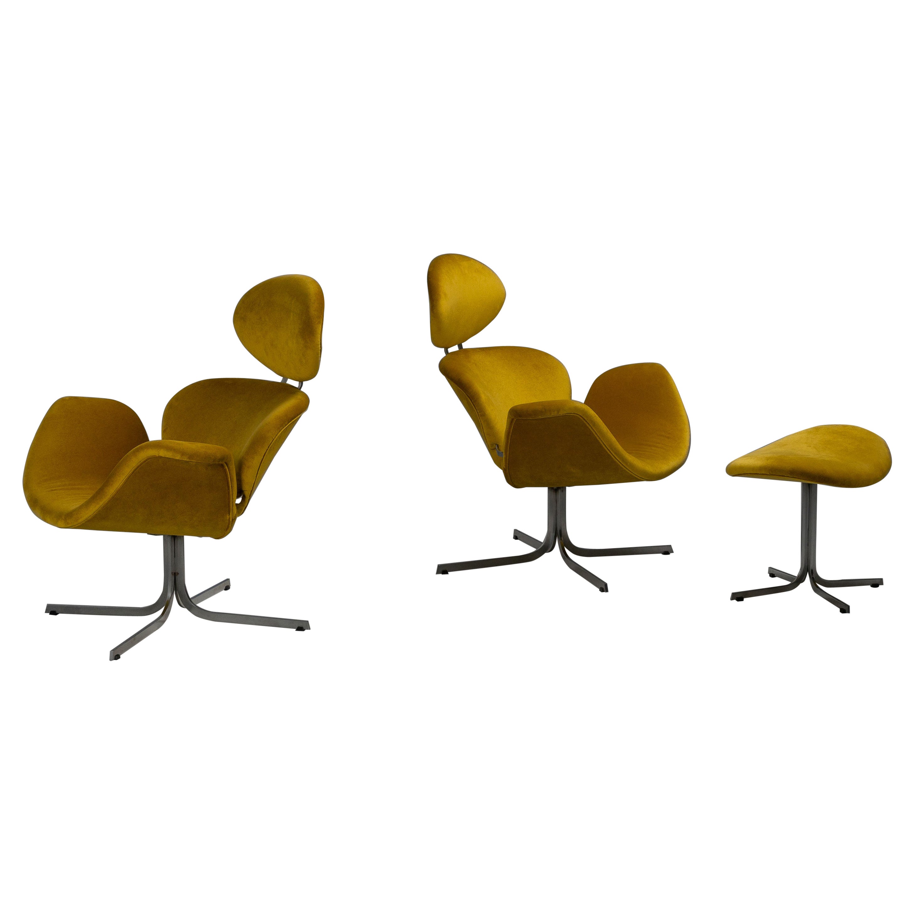 Pierre Paulin F551 Chaises Big Tulip Artifort 1959 en vente