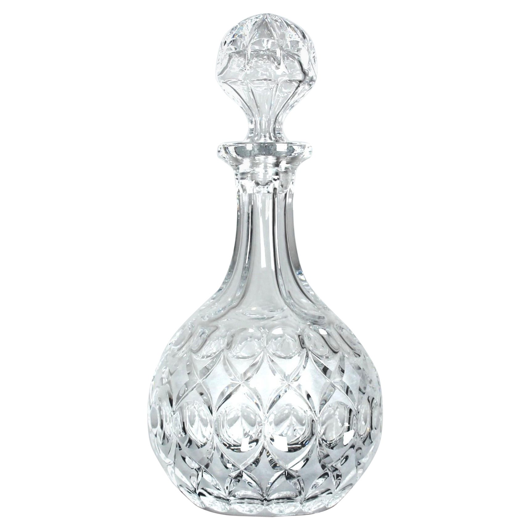 Crystal Glass Carafe, 20th Century, 28 cm For Sale