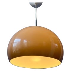 Vintage Mid Century Space Age Mushroom Pendant Lamp by Dijkstra, 1970s