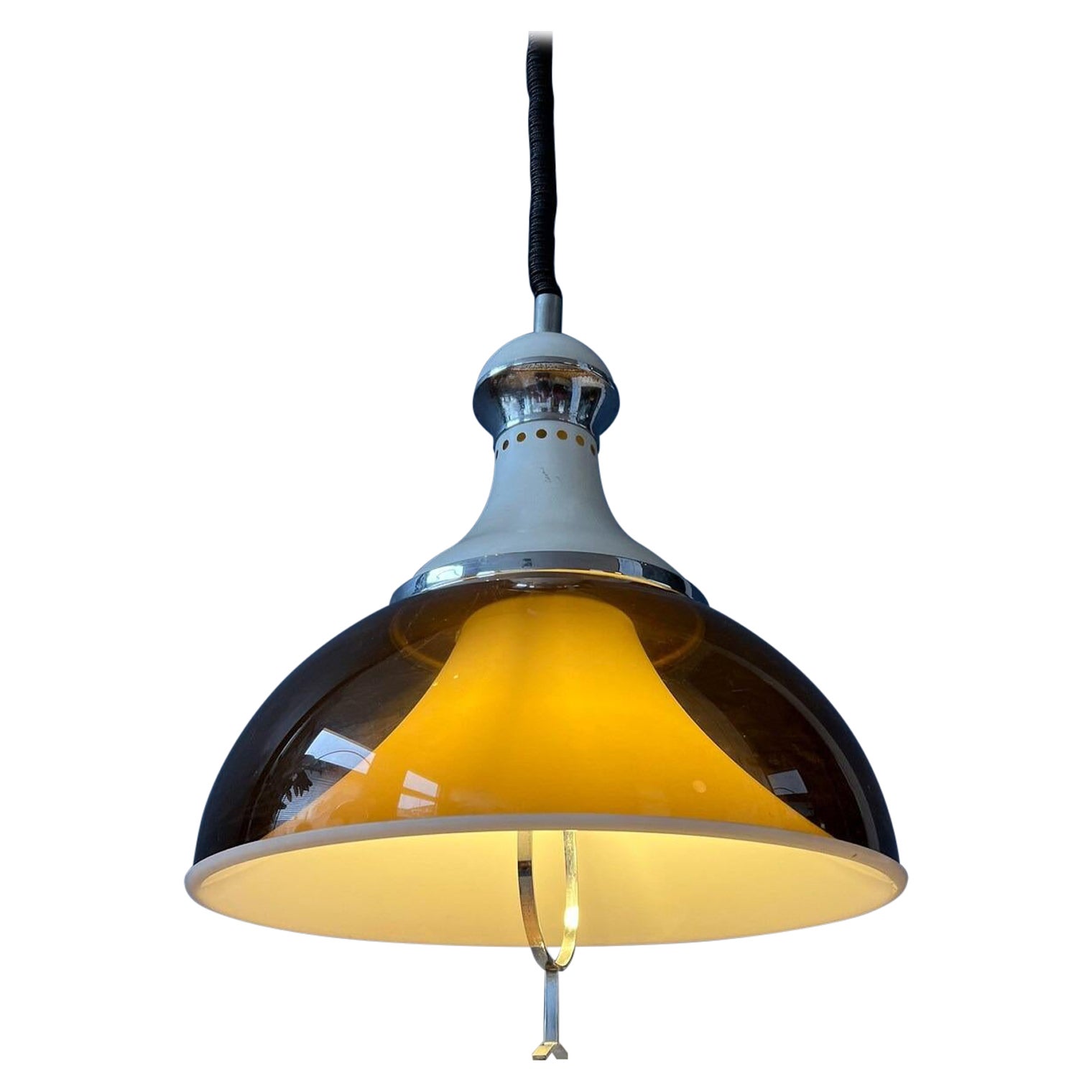 Mid Century Stilux Milano Space Age Pendant Lamp, 1970s