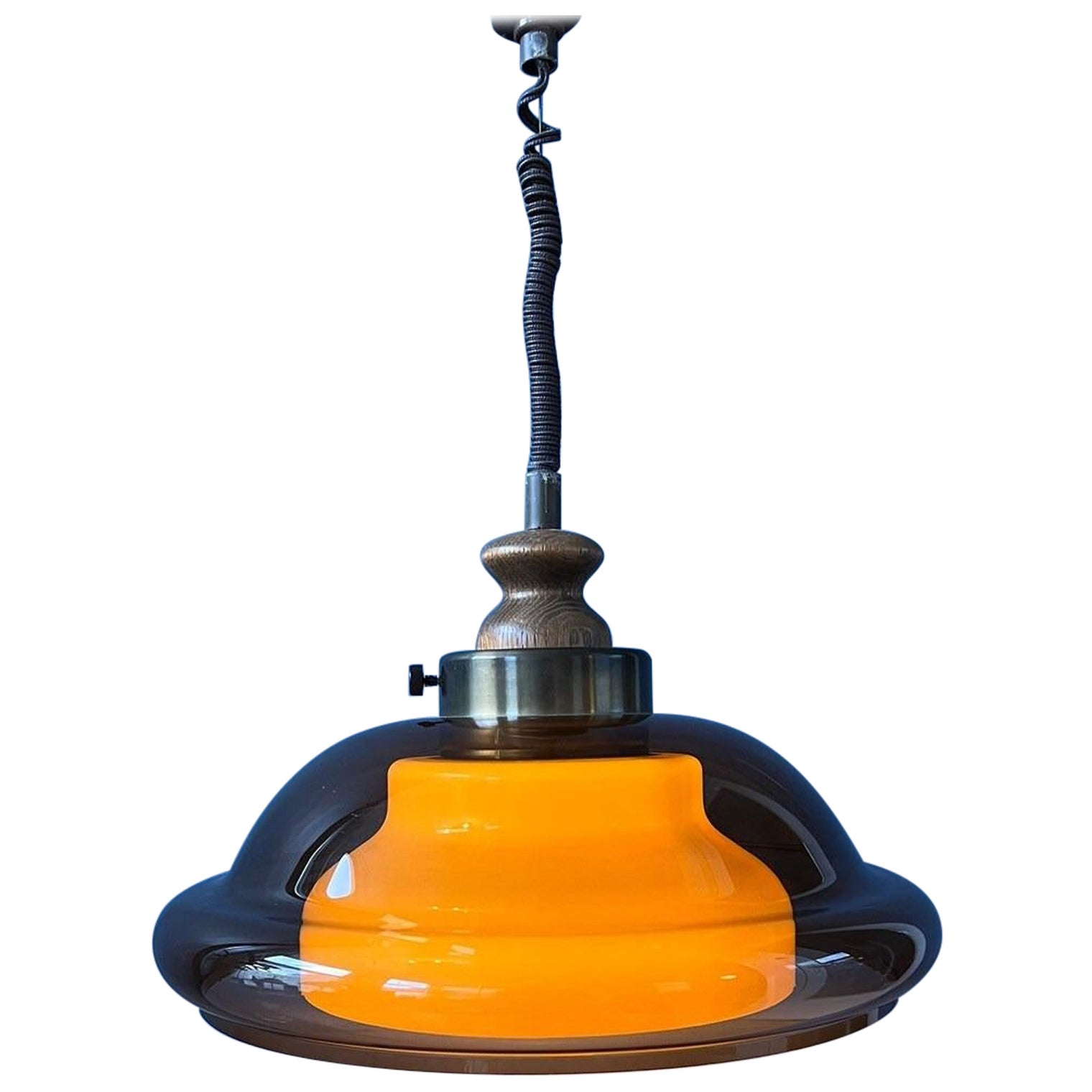 Mid Century Herda Space Age Pendant Light, 1970s For Sale