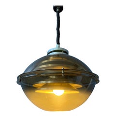 Mid Century Vintage Space Age Pendant Light by Herda, 1970s