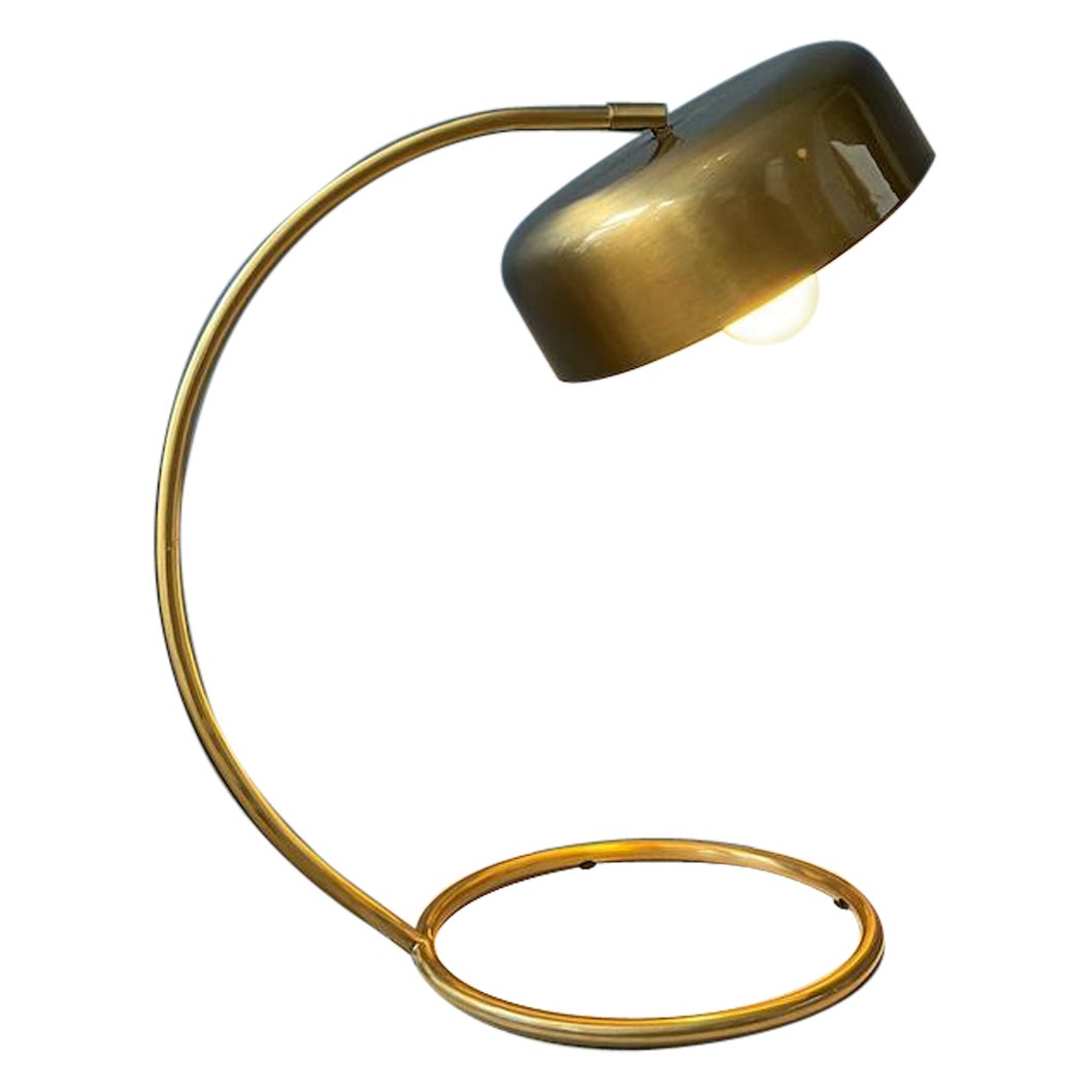 Mid Century Brass Desk Lamp, 1970s For Sale