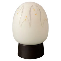 Plafonnier vintage Egg Thabur avec motif décoratif, 1970