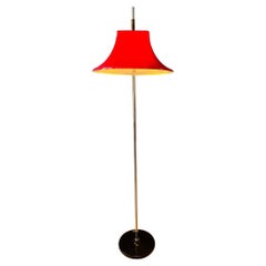 Rote Willem Hagoort Space Age-Stehlampe aus Acrylglas aus der Mitte des Jahrhunderts, 1970er Jahre