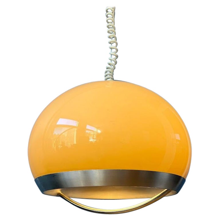 Milieu du siècle A Space  Lampe à suspension champignon par Dijkstra, 1970 en vente