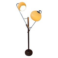 Vintage Dijkstra Mushroom Swing Arm Space Age Floor Lamp, 1970s