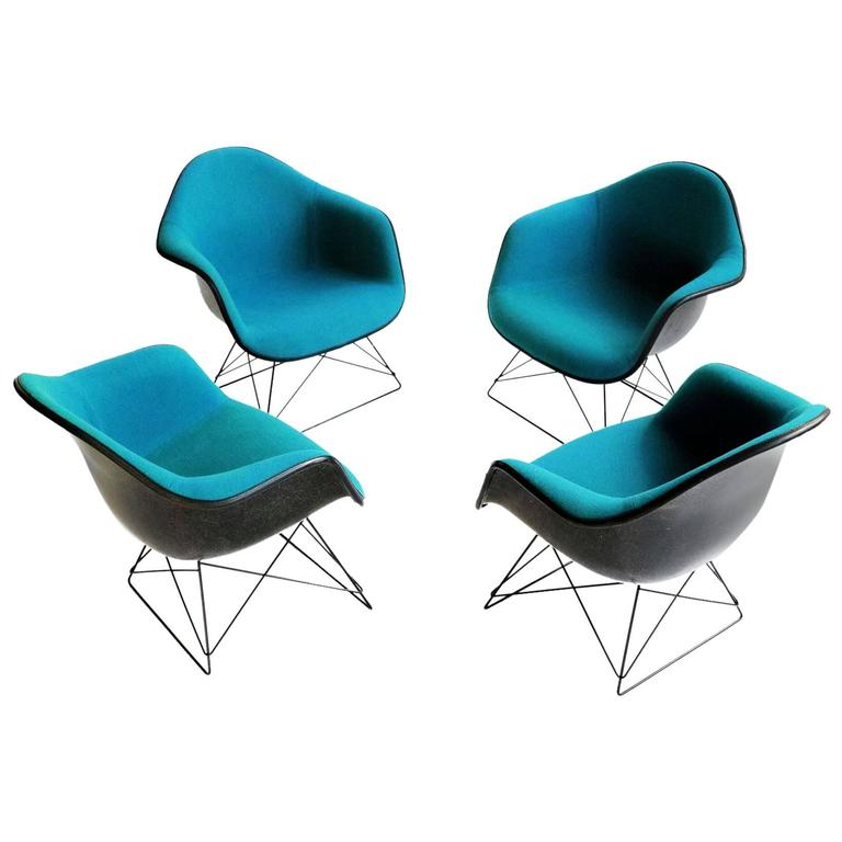 Set of Four LAR Eames Lounge Chairs For Sale at 1stdibs