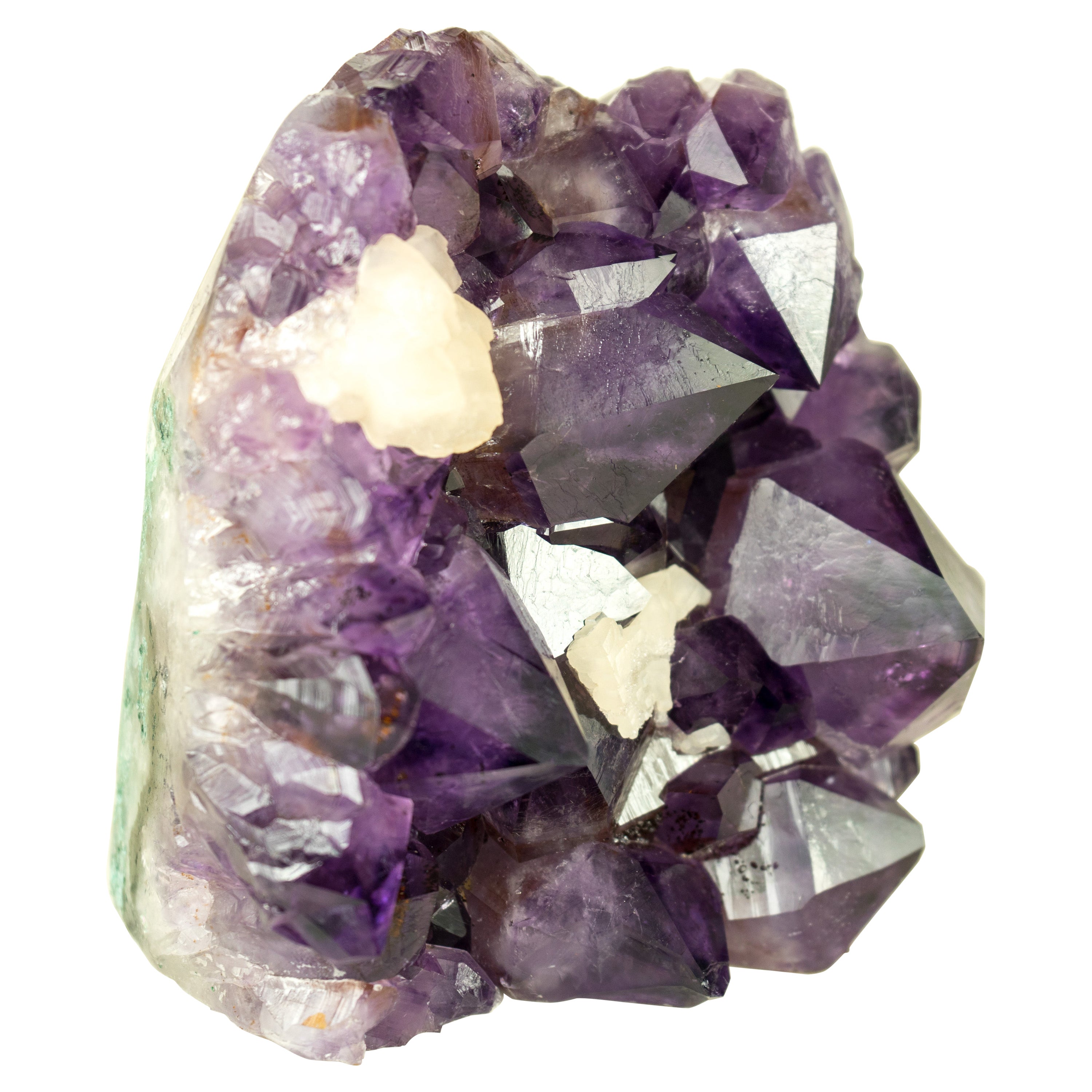 Natural Amethyst Cluster, with Large, AAA, Deep Purple Amethyst Points  For Sale