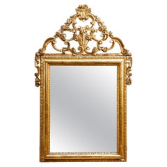 Antique piemontese mirror, Louis XVI, Gilded wood