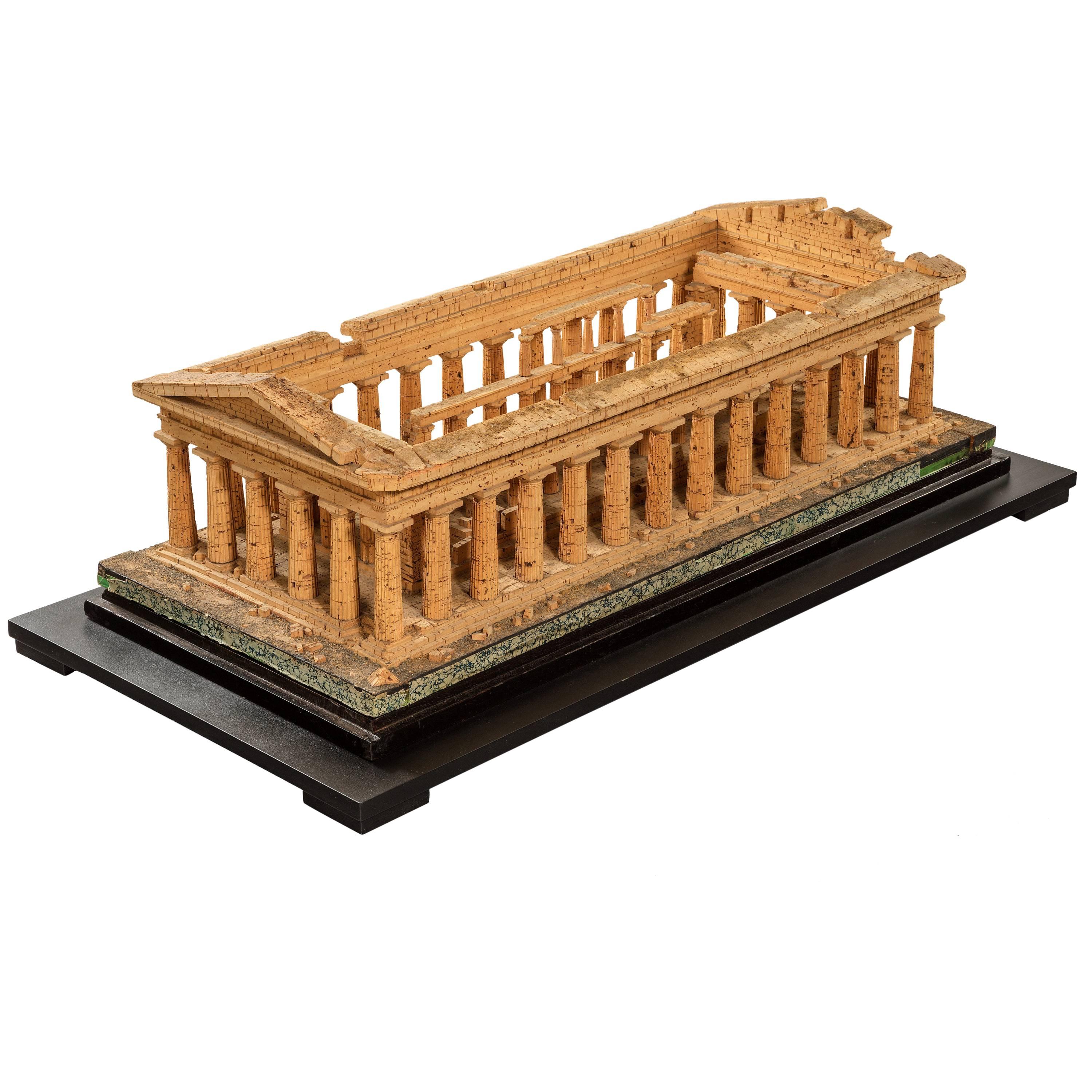 Cork Model of the Temple of Zeus at Paestum