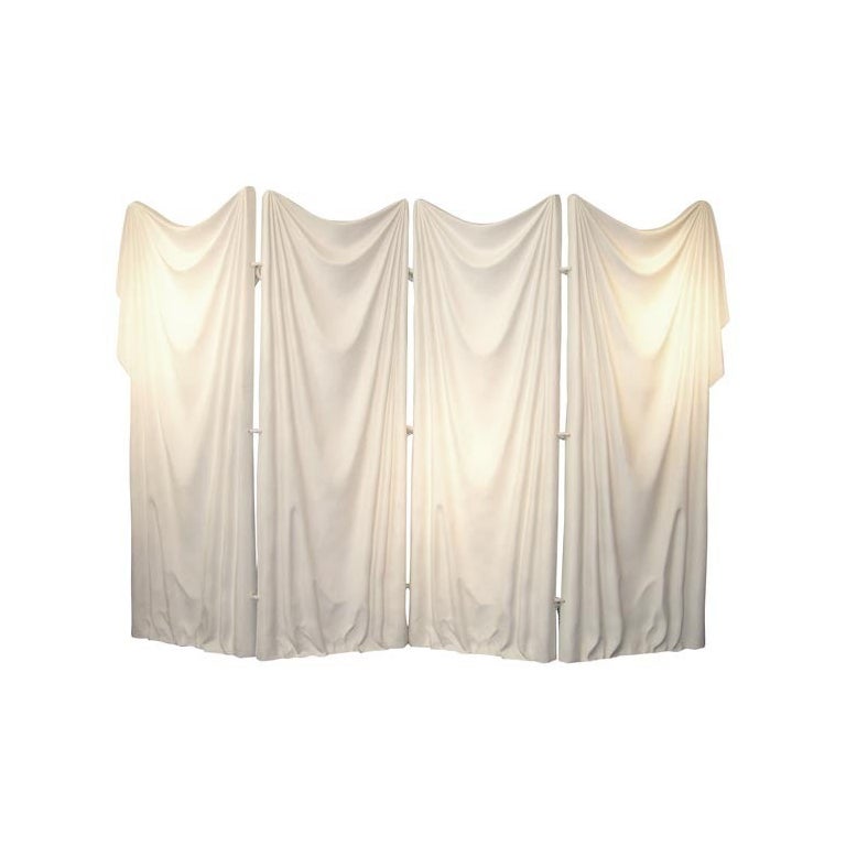 Marc Bankowsky, Four-Panel Plaster Screen, France, 2008 For Sale