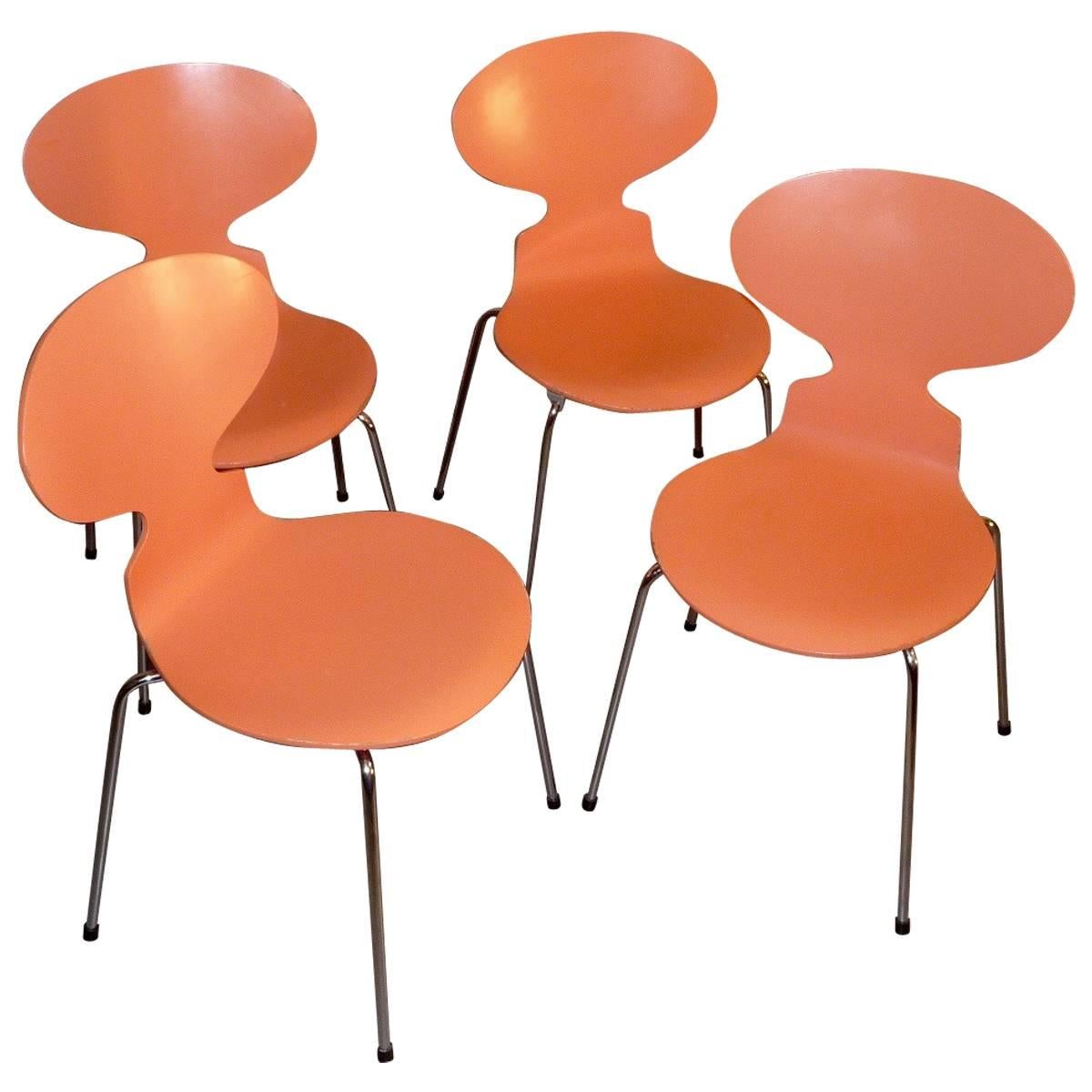 Set of Four Ant Chairs, Designed by Arne Jacobsen, Model with Four Legs FH3101 For Sale