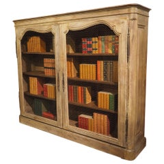 Early 19th Century French Bibliotheque Cabinet with Wire Mesh Door Panels