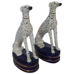 Pair of Fitz and Floyd Porcelain Hand-Painted Dalmatians